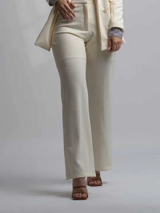 Calça wide leg de linho, off-white, foto 4