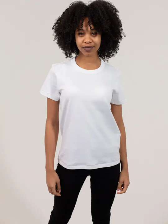 Camiseta básica de treino, branco