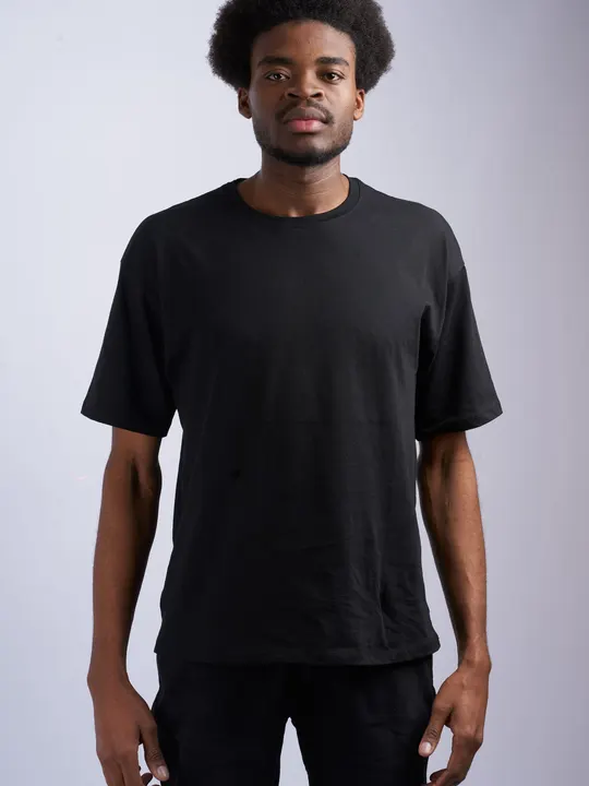 Camiseta masculina de treino, preto